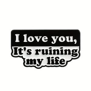 Taylor Swift Themed Enamel Pin of Fortnight Lyrics from TTPD NEW